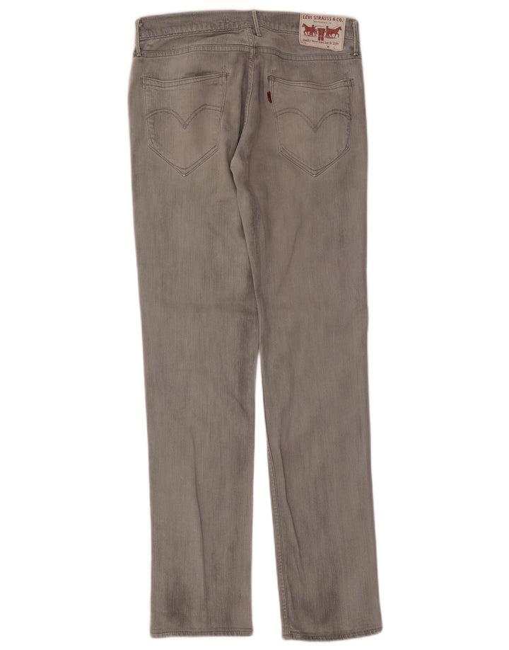 Levi's ženske 519 uske traperice W30 L32 sivi pamuk