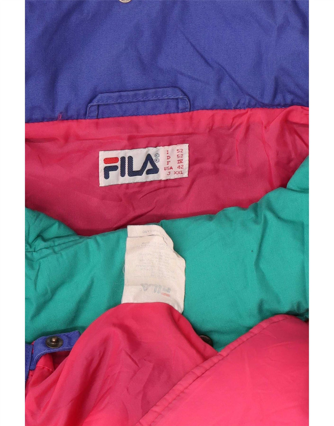 Fila muška vjetrovka s kapuljačom IT 52 2XL plava poliesterska boja