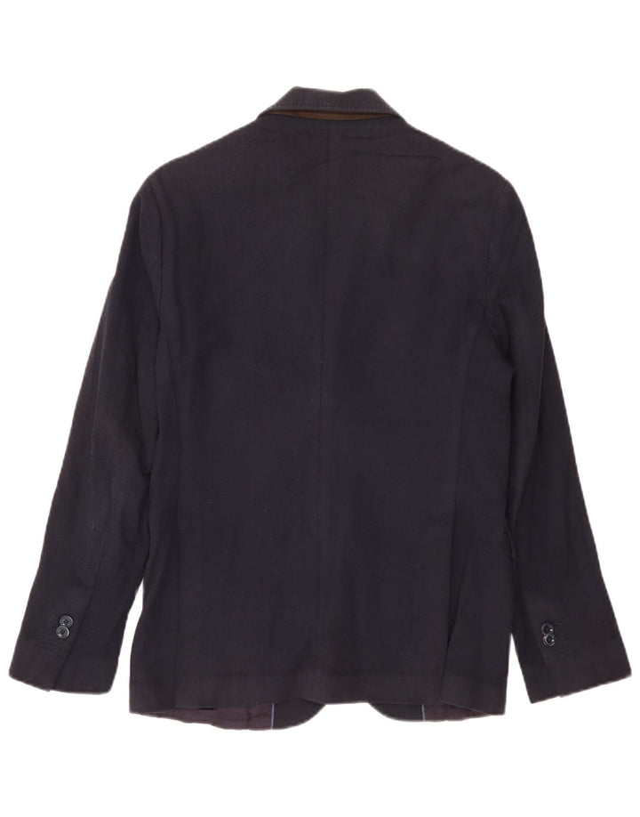 Massimo Dutti Muška jakna s 2 gumba EU 46 Mala mornarsko plava pamuk