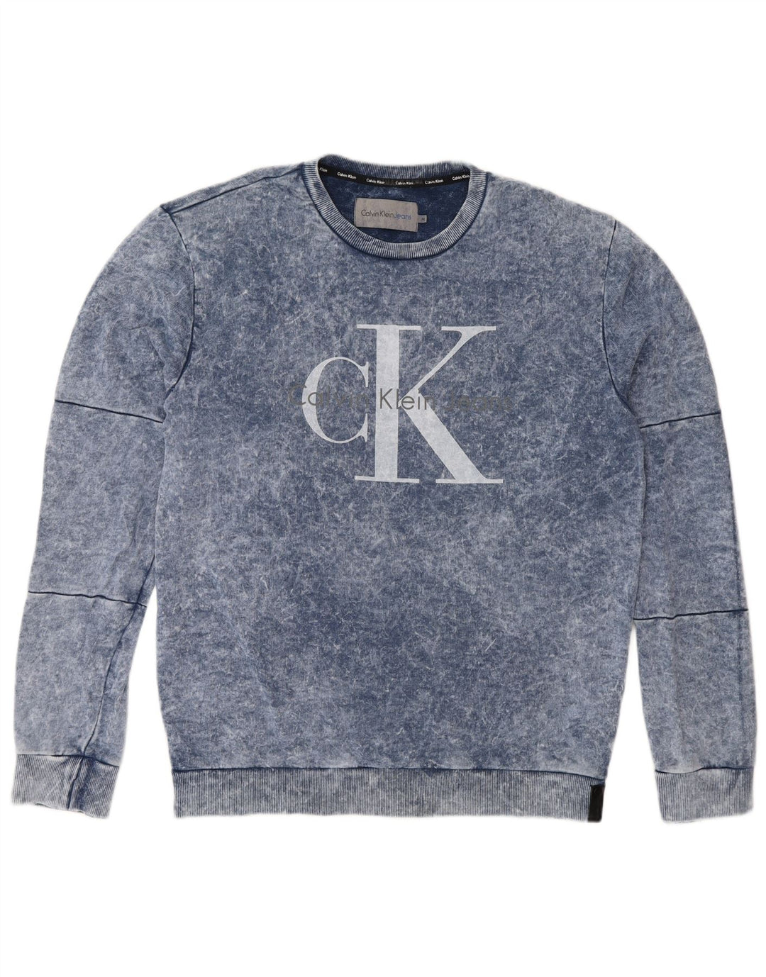 Calvin Klein Jeans muška trenirka s grafičkim motivima Srednje plavi pamuk