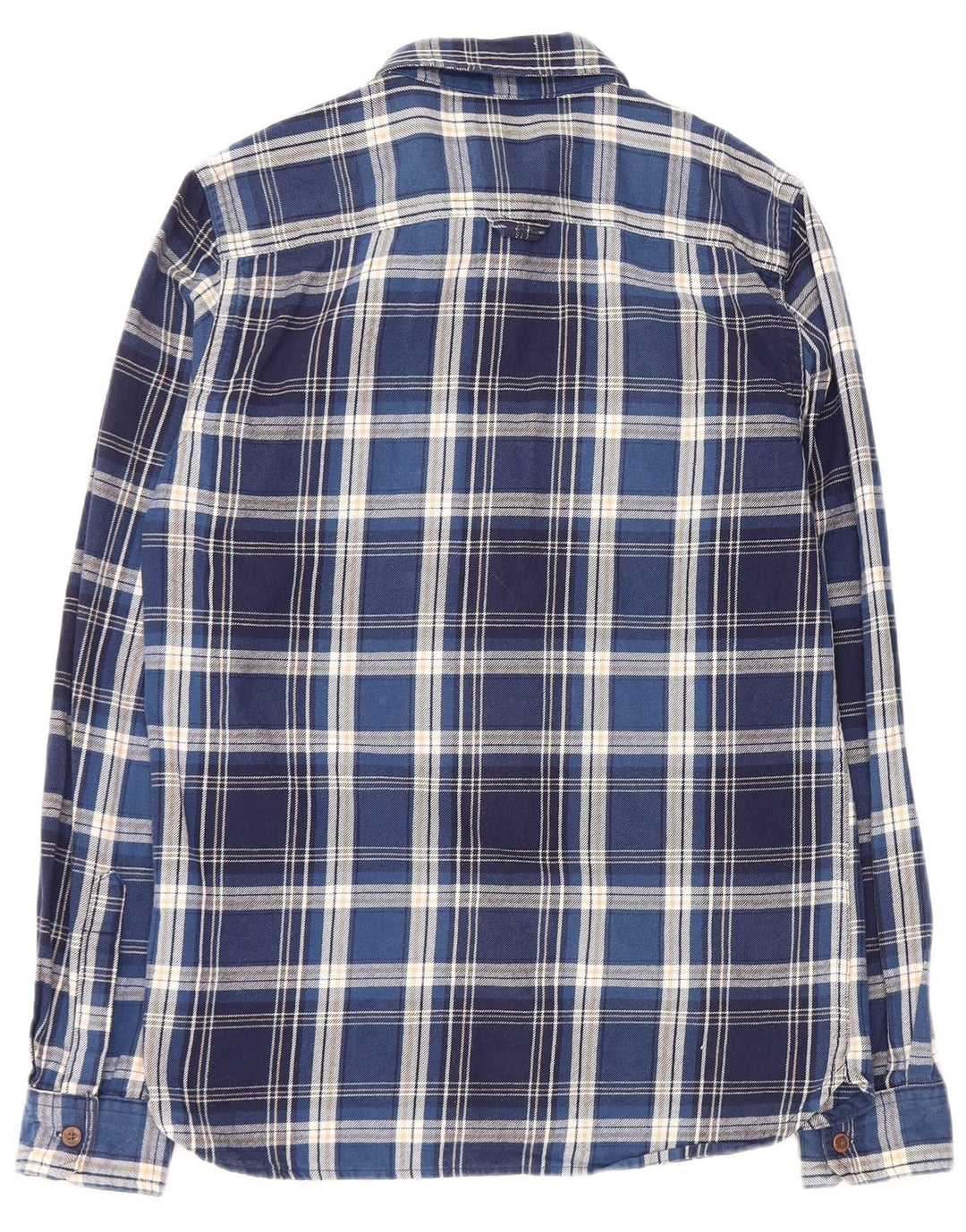 SUPERDRY muška flanelska košulja, mali plavi karirani pamuk