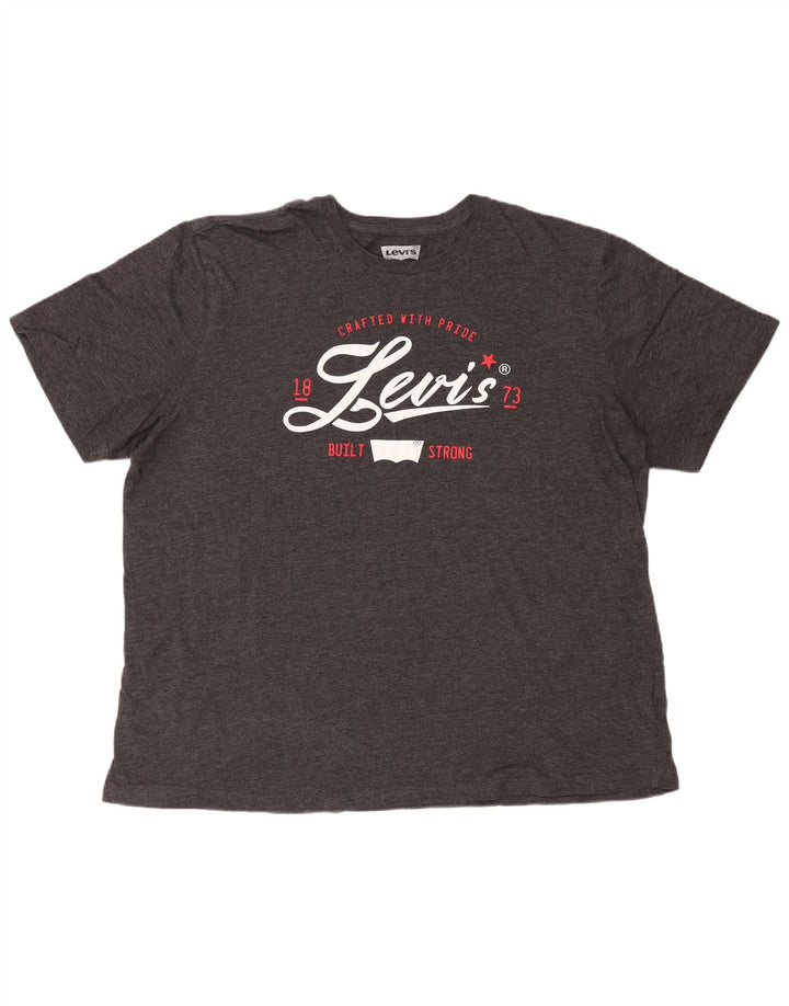 Levi's gornji dio majice s grafičkim motivima 2XL, sivi pamuk