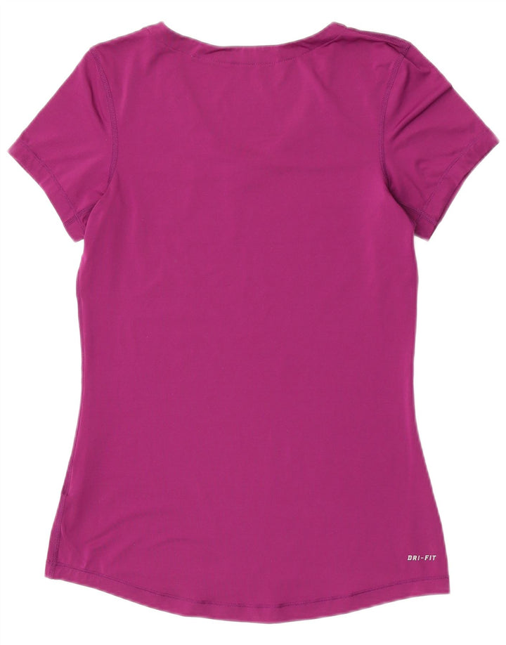 Nike Ženska Dri Fit majica kratkih rukava UK 12 Medium Purple Poliester