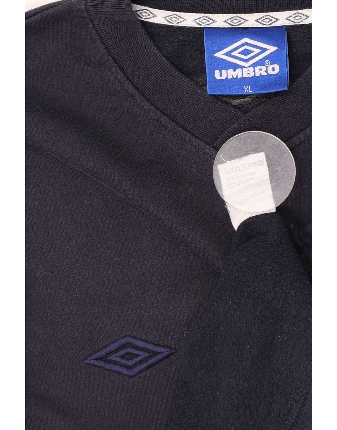 Umbro muški džemper s grafičkim motivima XL tamnoplavi pamuk