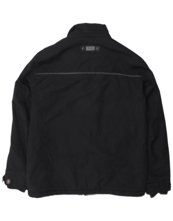 Camel Active Mens Rain Jacket EU 52 Large Black Polyester
