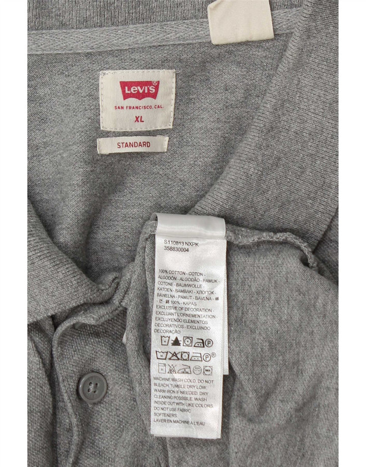 Levi's standardna muška polo majica XL sivi pamuk