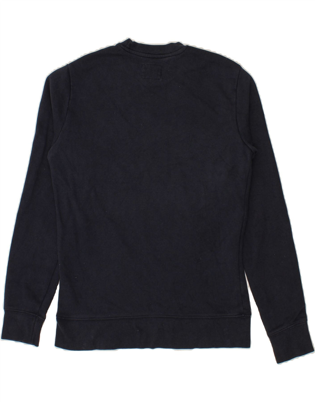 CHAMPION Mens Graphic Sweatshirt Jumper Small Navy Blue Cotton Vintage Champion and Second-Hand Champion from Messina Hembry 