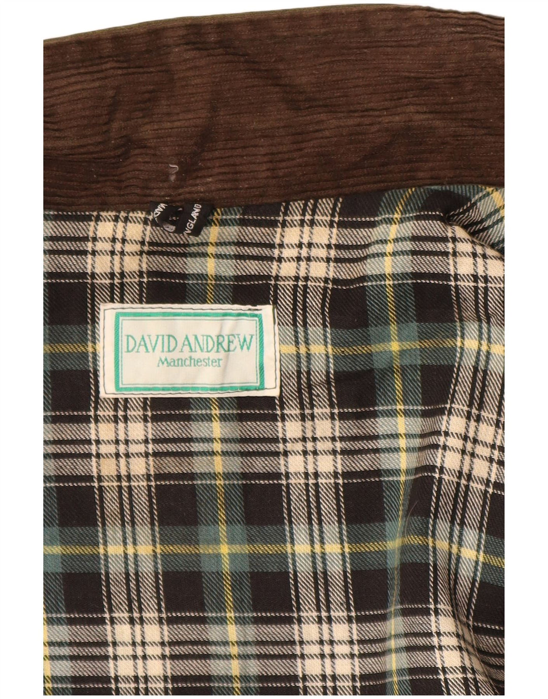 DAVID ANDREW Muška Manchester pamučna majica s voskom UK 40 Large kaki pamuk