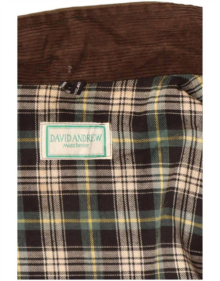 DAVID ANDREW Muška Manchester pamučna majica s voskom UK 40 Large kaki pamuk