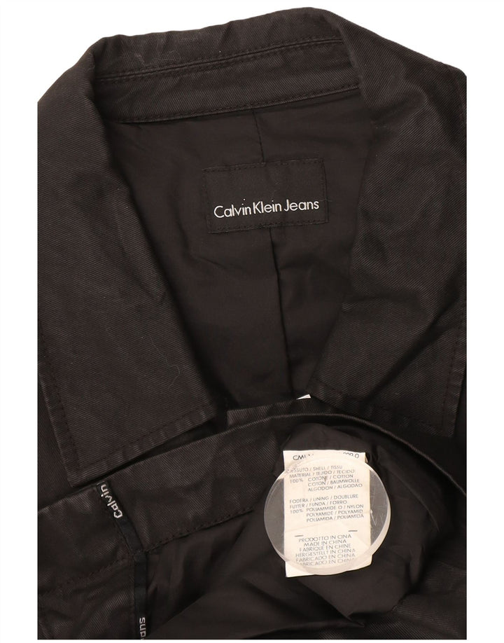 Calvin Klein muška vojna jakna UK 38 srednji crni pamuk