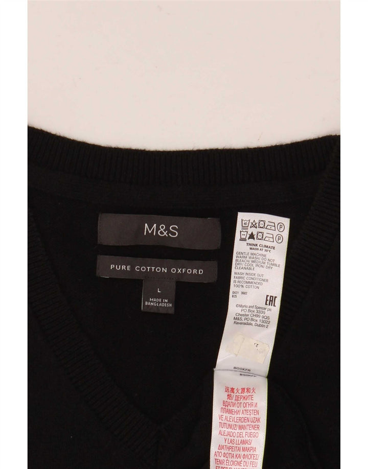 Marks & Spencer muški prsluk bez rukava Veliki crni pamuk