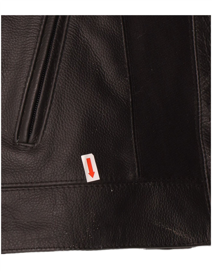 LEWIS ženska kožna biciklistička jakna UK 18 XL crna koža