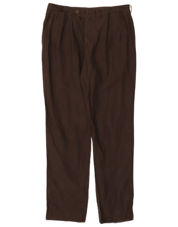 MASSIMO DUTTI Ženske ravne chino hlače EU 44 Large W34 L30 Smeđe