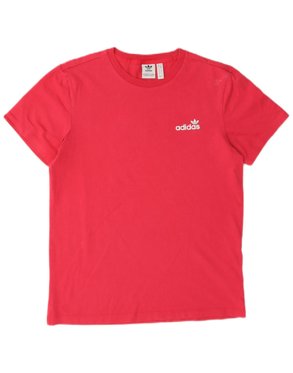Adidas ženska majica kratkih rukava s grafičkim motivima UK 8 Small Pink Cotton