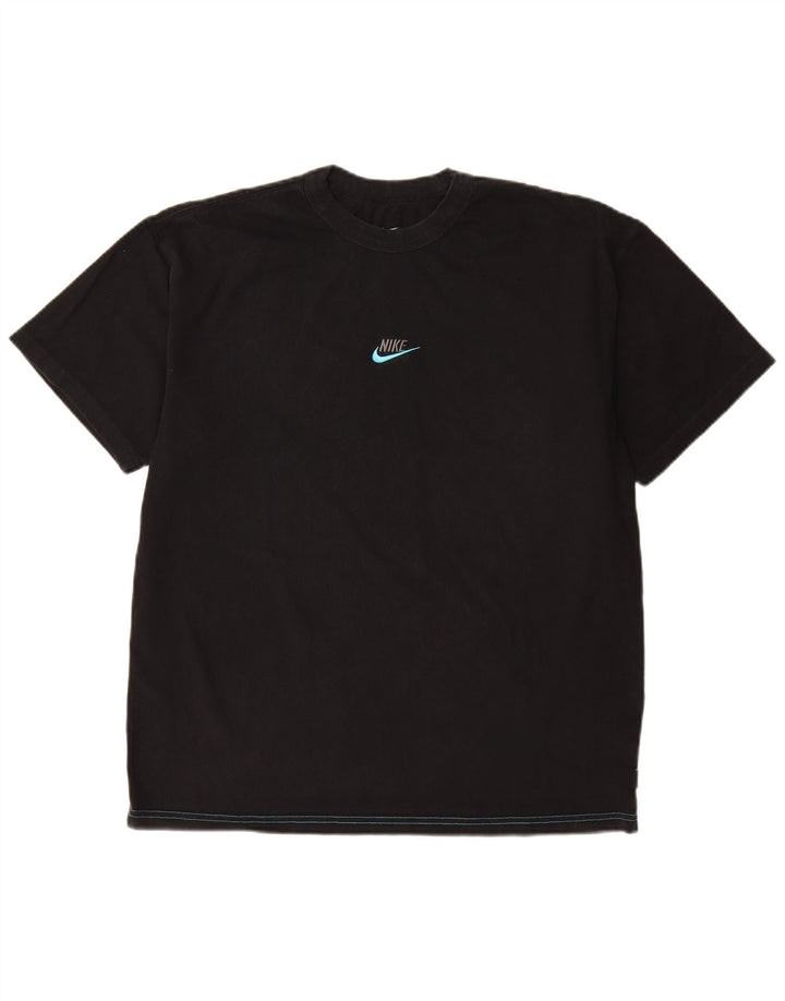 Nike muška majica kratkih rukava Srednji crni pamuk