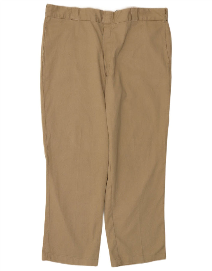 Dickies muške ravne chino hlače W40 L30 bež poliester