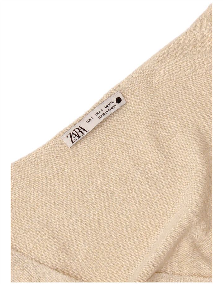 Zara ženska majica dugih rukava UK 10 Mala bež