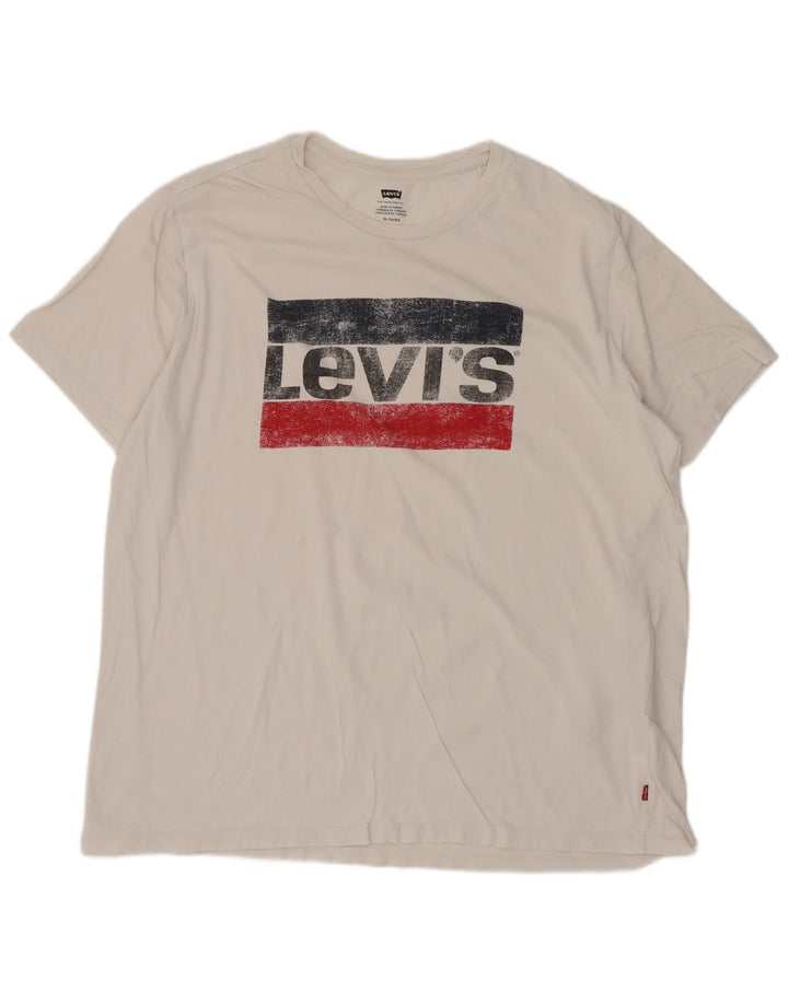 Levi's muška majica s grafičkim motivima XL, bijeli pamuk