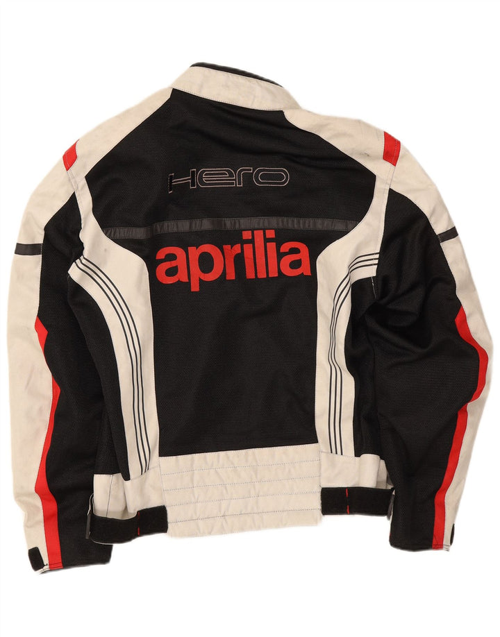 Aprilia muška grafička trkaća jakna UK 38 Medium Black Colourblock poliester