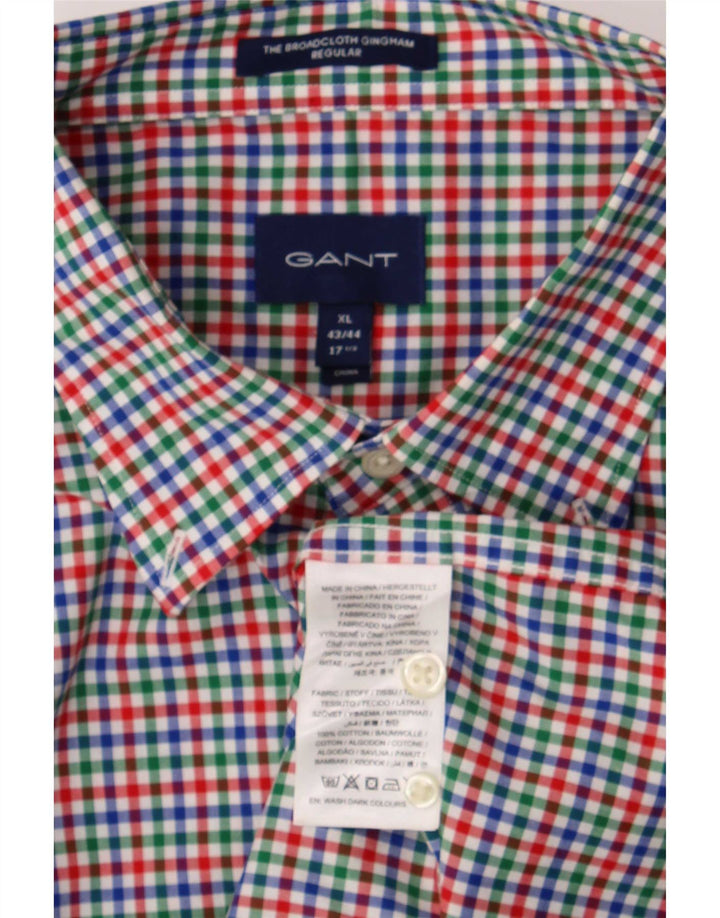 Gant muška košulja kratkih rukava veličina 17 1/2 XL višebojni gingam