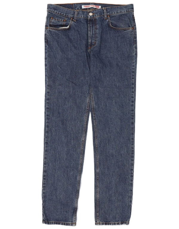 Carrera Mens 700 Regular Straight Jeans W36 L34 Plavi pamuk