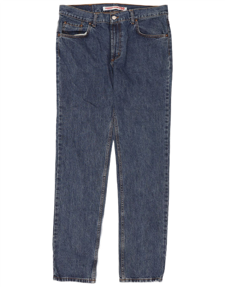 Carrera Mens 700 Regular Straight Jeans W36 L34 Plavi pamuk
