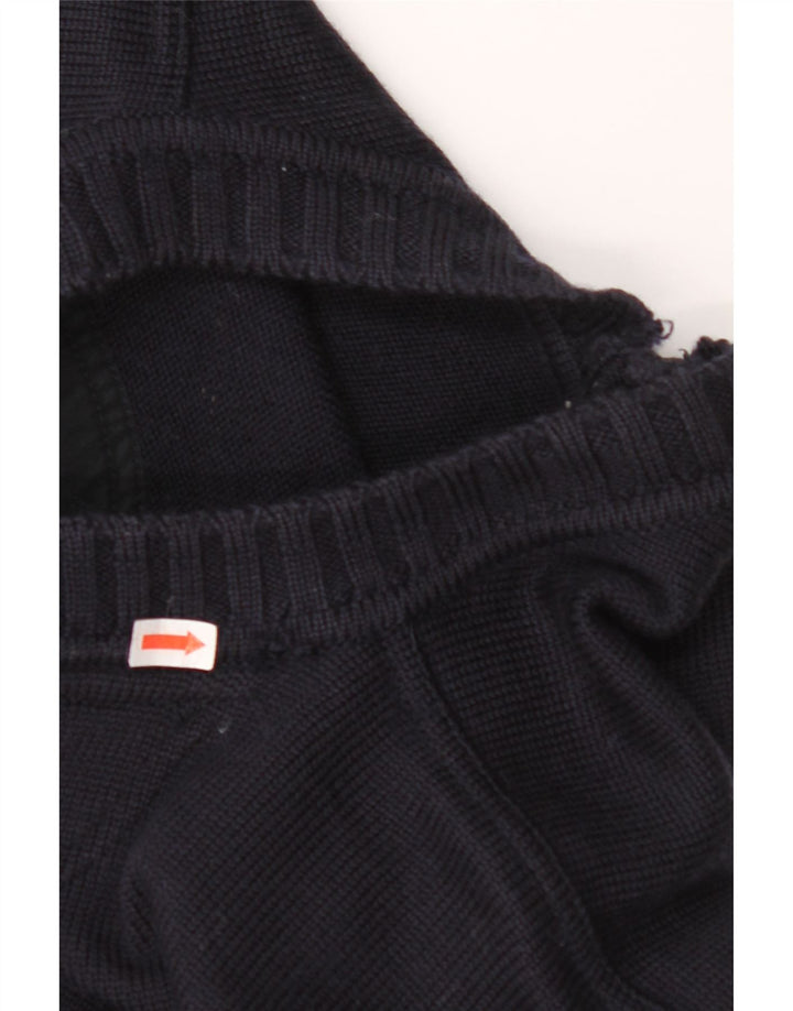 PAUL & SHARK Muški džemper s V-izrezom, srednje tamnoplava nova vuna