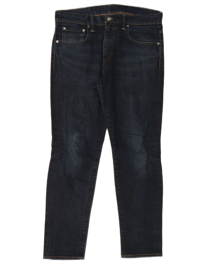 LEVI'S Mens 520 Slim Jeans W32 L28 Navy Blue Cotton