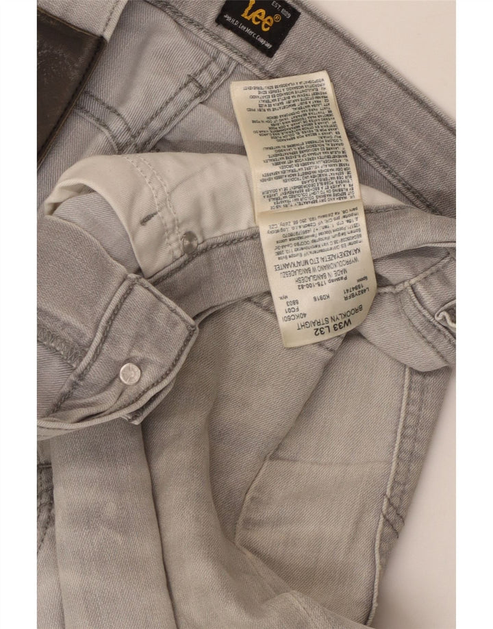 LEE muške ravne traperice W33 L32 sive