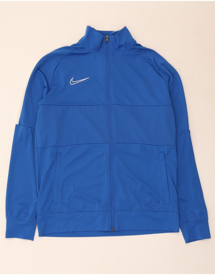 Nike Dri Fit trenirka velika jakna od poliestera plave boje