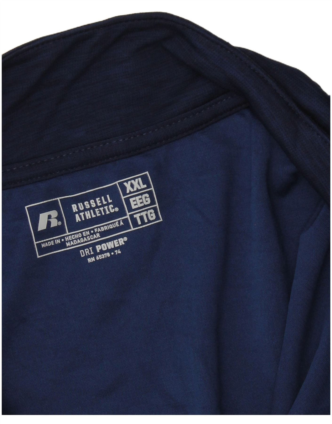 RUSSELL ATHLETIC Dri-Power Pulover Top trenirka 2XL tamnoplava