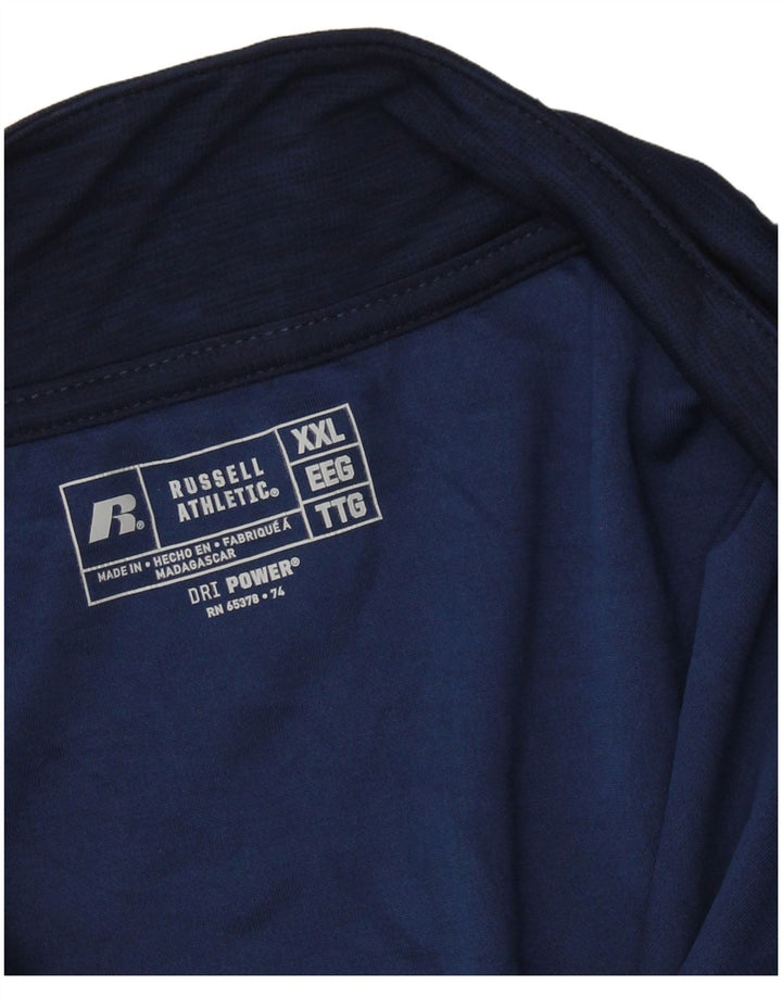 RUSSELL ATHLETIC Dri-Power Pulover Top trenirka 2XL tamnoplava