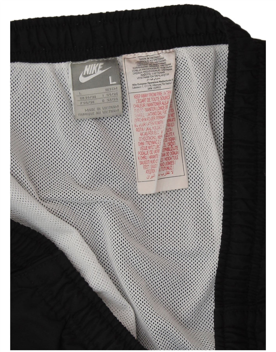 NIKE Muške sportske kratke hlače velike crne poliesterske boje