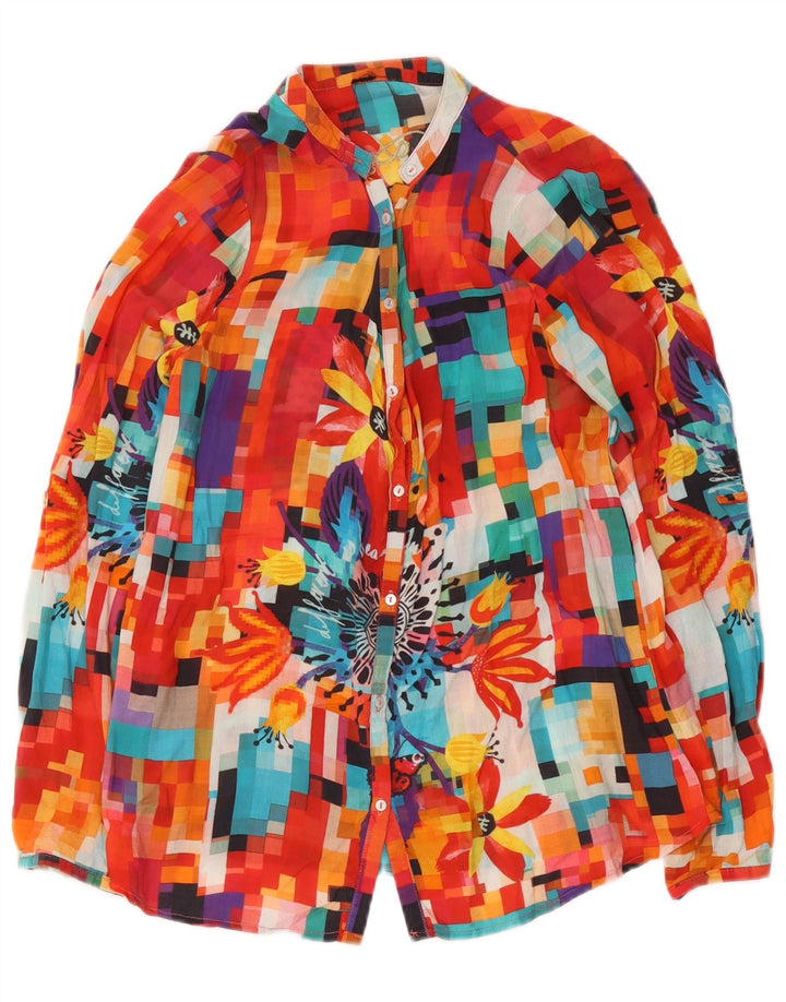 Desigual ženska grafička košulja bluza UK 12 srednje raznobojna geometrijska
