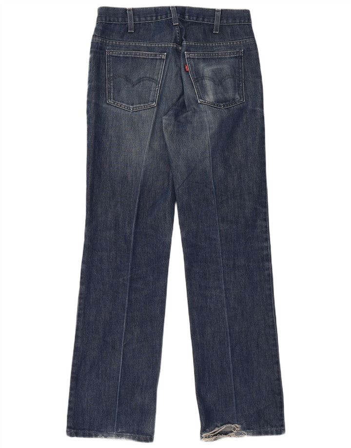 Levi's muške ravne traperice s oštećenjem W33 L34 plavi pamuk