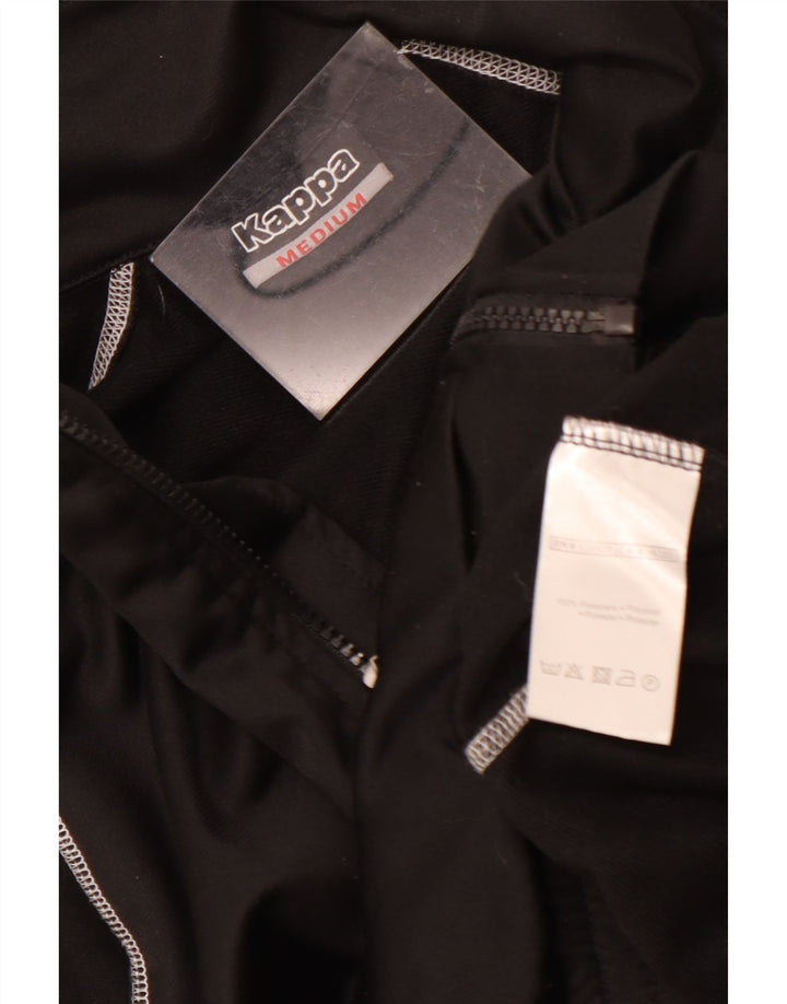Kappa muška grafička gornja jakna od srednjeg crnog poliestera