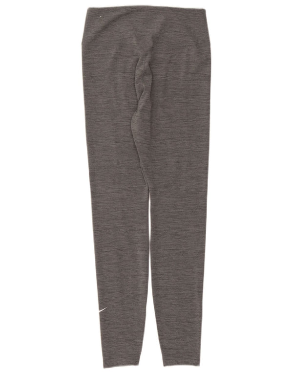 Nike Ženske Dri Fit Leggings UK 8 Mali sivi flekasti poliester