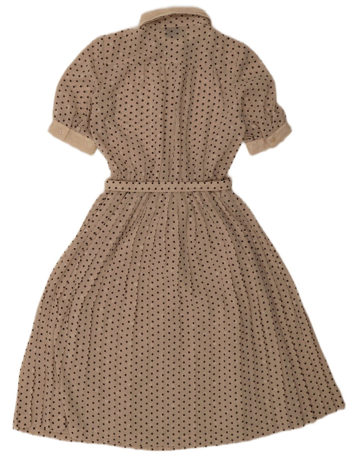 Your Sixth Sense ženska haljina A-kroja IT 44 Srednje bež točkasti poliester