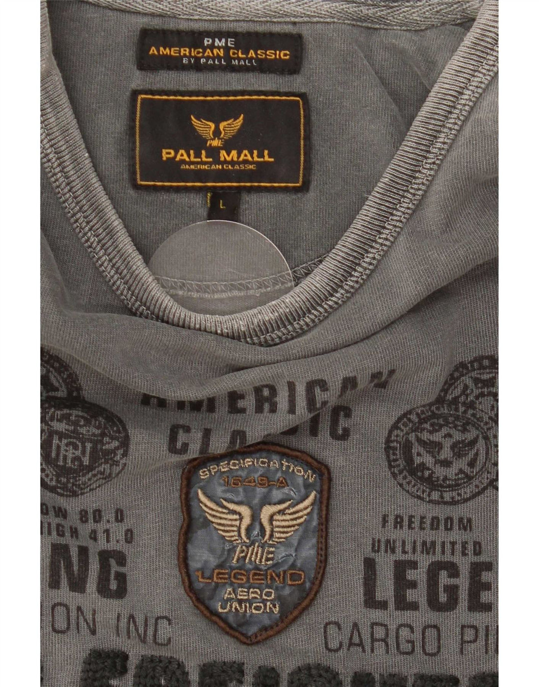 Muška majica dugih rukava Pall Mall Graphic Large Grey