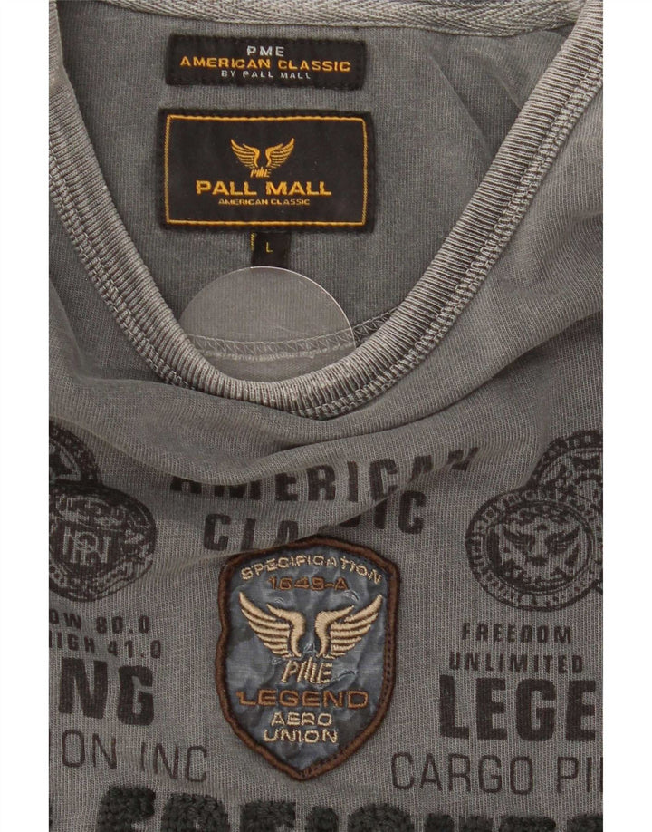 Muška majica dugih rukava Pall Mall Graphic Large Grey