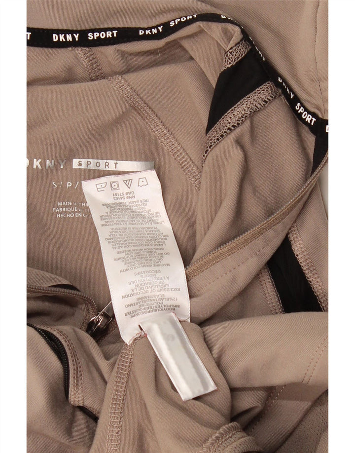 DKNY ženska gornja jakna trenirke UK 10 Small Beige Colourblock poliester
