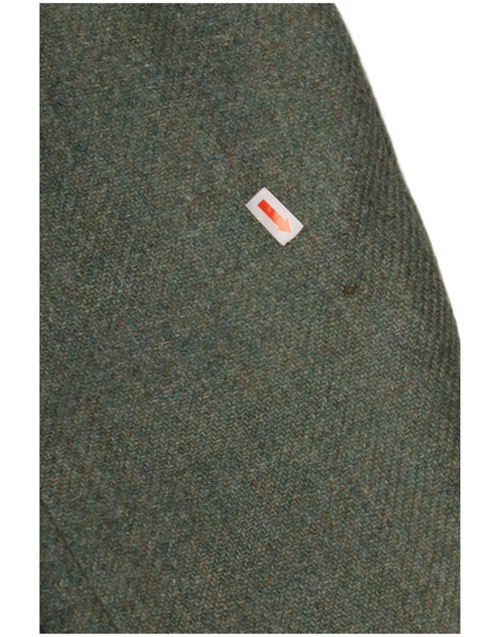 BURTON muška jakna sako s 2 gumba UK 38 Srednje zelena djevičanska vuna