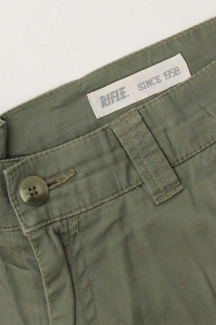 RIFLE Mens Chino Shorts W34 Large  Green