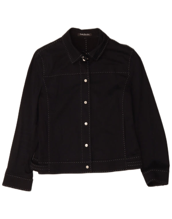 Betty Barclay ženska bomber jakna UK 14 Srednji crni pamuk