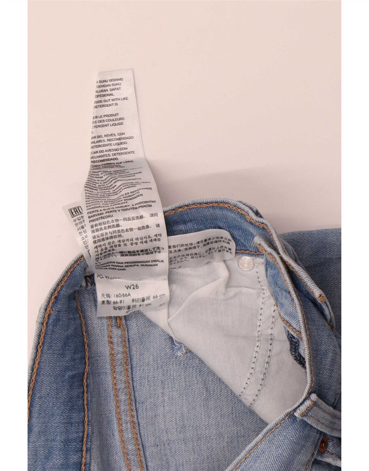 Male kratke traper kratke hlače Levi's W26, plavi pamuk