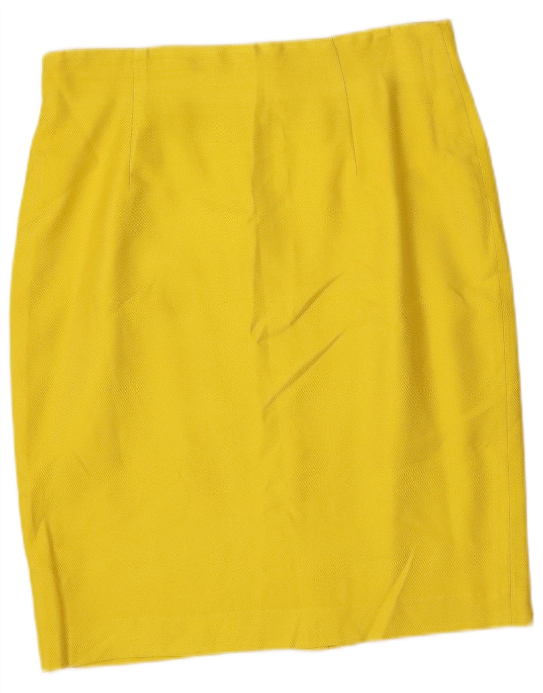 Vintage ženski dvodijelni komplet suknji s 4 gumba IT 46 Large W32 Žuta svila