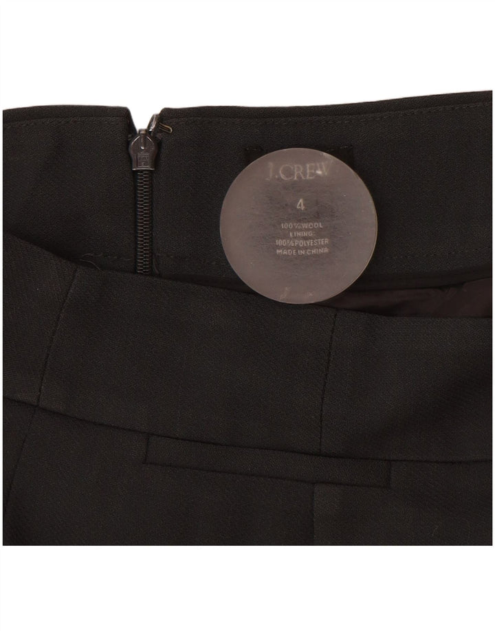 J. Crew ženska ravna suknja US 4 mala W28 crna vuna