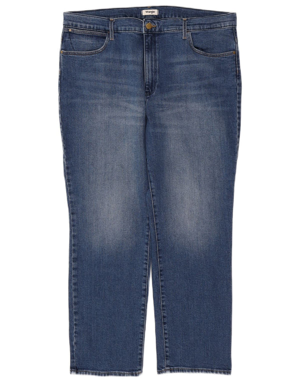 WRANGLER Muške ravne traperice W36 L30 plavi pamuk