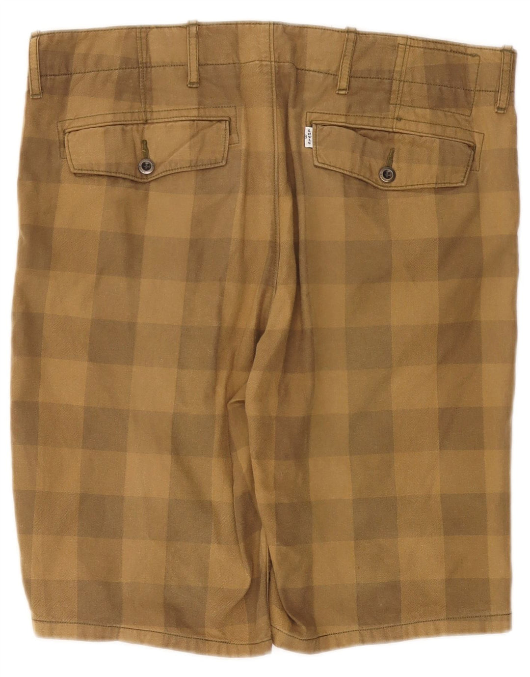 LEVI'S muške chino kratke hlače W33 srednje boje kaki gingham pamuk
