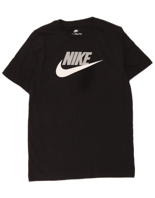 Nike Boys Graphic T-Shirt Top 12-13 Years Large Crni Pamuk